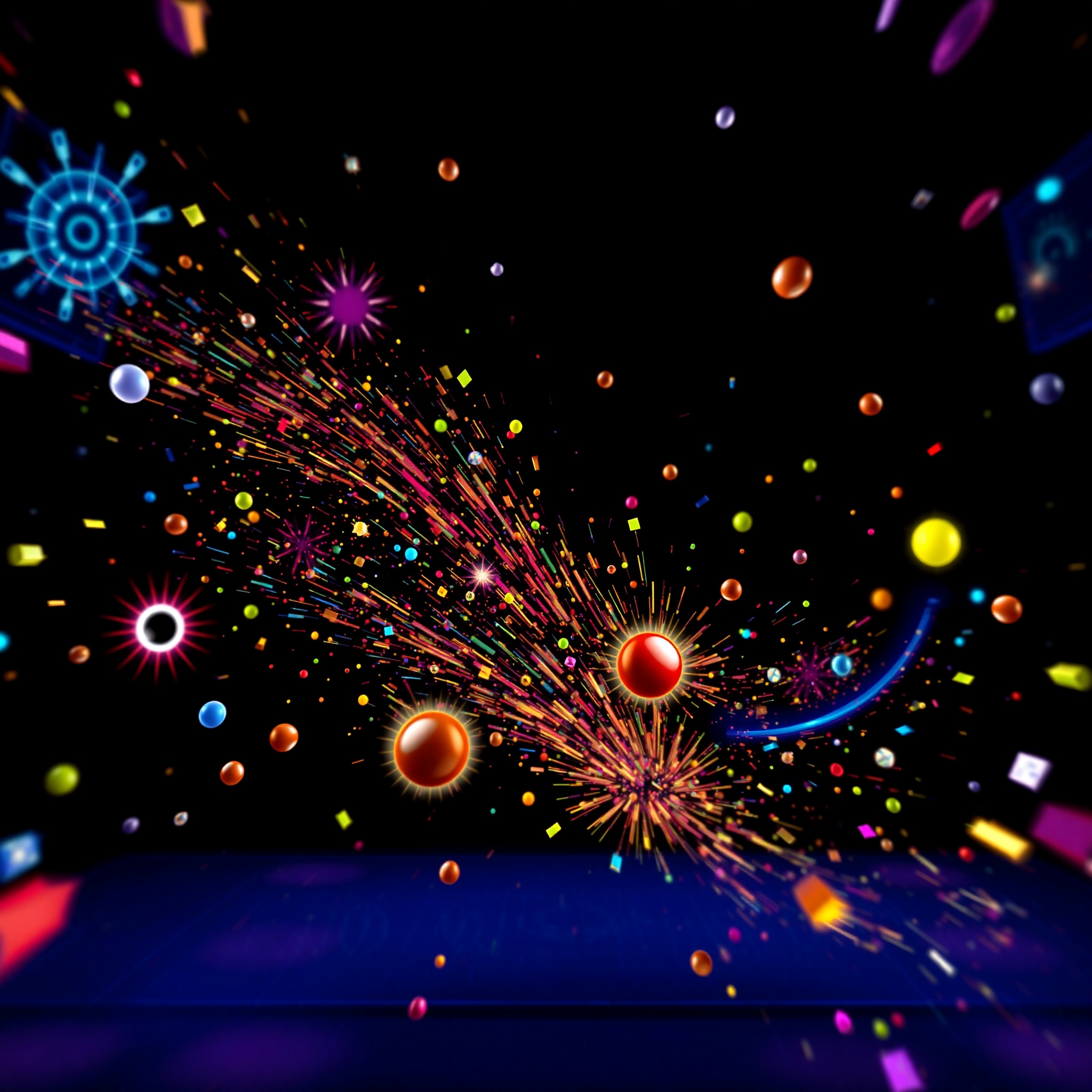 Animaciones dinámicas y efectos visuales en interfaz de juego